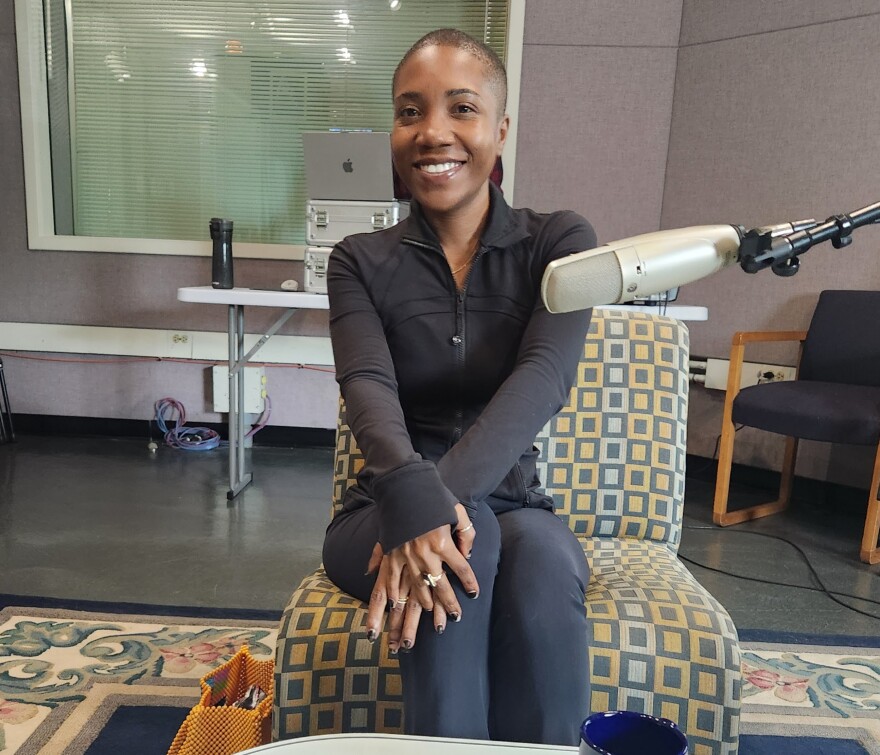 Abrea Armstrong in the WFDD studios.