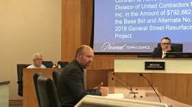 Brian Otto speaks to the council