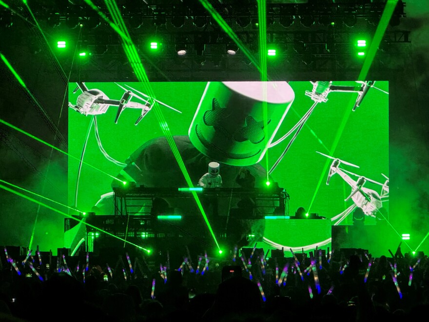Marshmello played the Ventura County Fair on Thursday