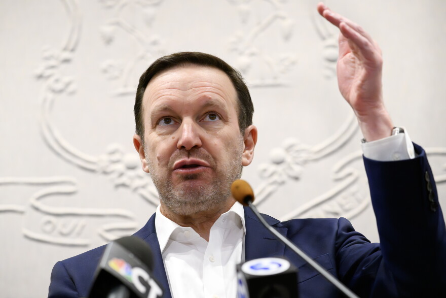 FILE: U.S. Senator Chris Murphy thought the “Protect College Sports Act” fell short and didn’t adequately prioritize student athletes.