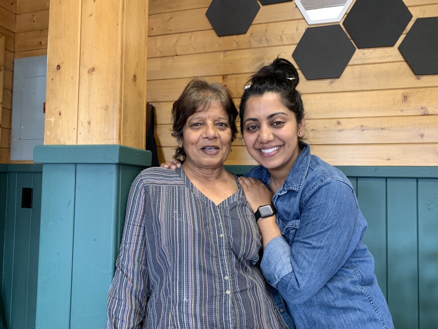 Ripple Desai and her mother Tarla Desai in Panguitch, Utah.