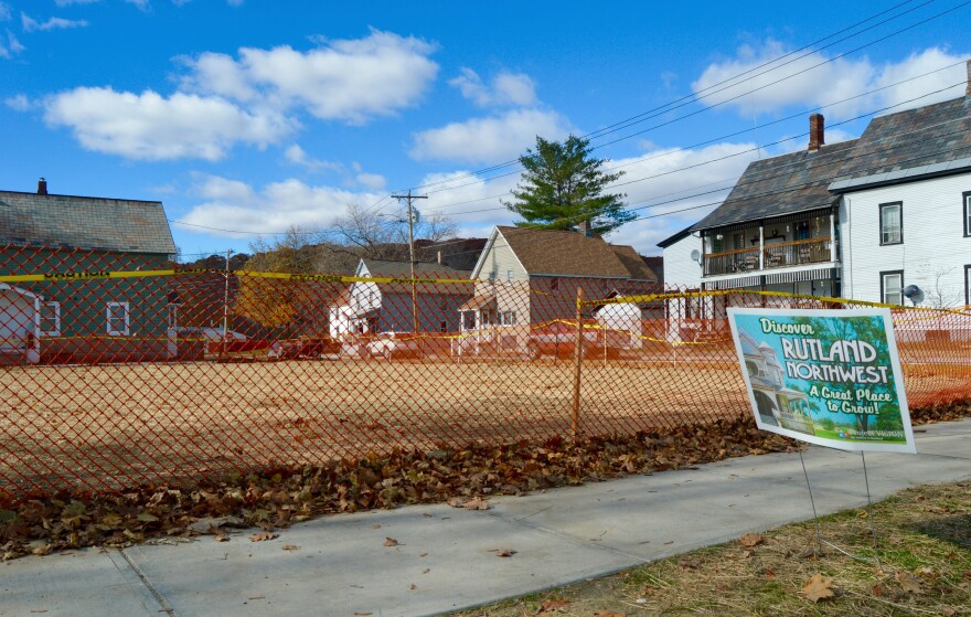 A long vacant and blighted property was torn down in northwest Rutland this past year. The Rotary Club and other volunteers plan to erect a playground on the property as part of an effort to reclaim a neighborhood hard hit by drugs and crime.