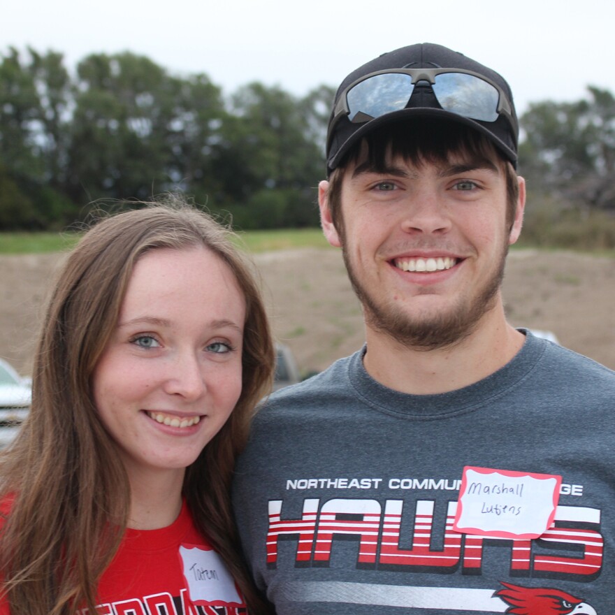 Marshall Lutjens farms near Columbus, Neb., and is thinking about signing a contract to raise chickens for Costco. His girlfriend, Tatem Vance, is in favor, encouraging him to sign up.