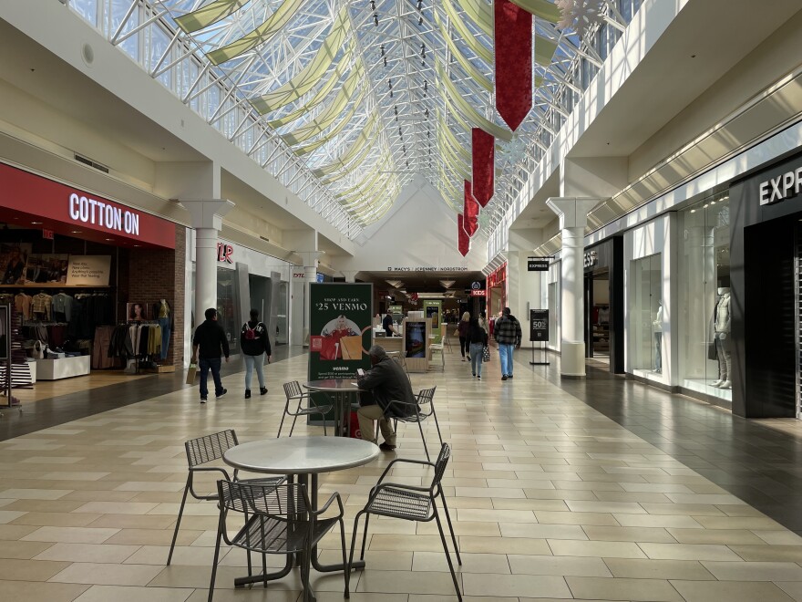 Holiday shoppers at Christiana Mall.