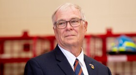 Missouri State Rep. Jim Murphy, R-St. Louis, on Tuesday, Aug. 8, 2023, during a ribbon cutting for the state’s first baby box at the Mehlville Fire Protection District Station 2 in Mehlville.