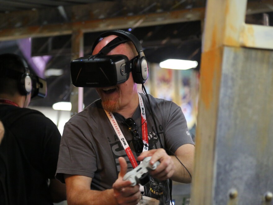 Virtual reality headsets are a big trend this year — but they're not for the faint of stomach.