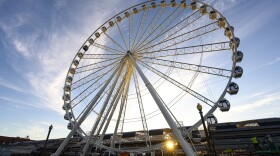 The St. Louis Wheel at Union Station stands 200 feet tall. The new attraction in downtown St. Louis will be open year-round.