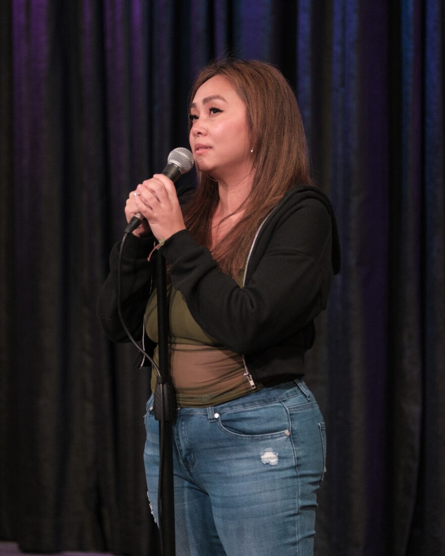 Tram explains the tears around a dinner table.