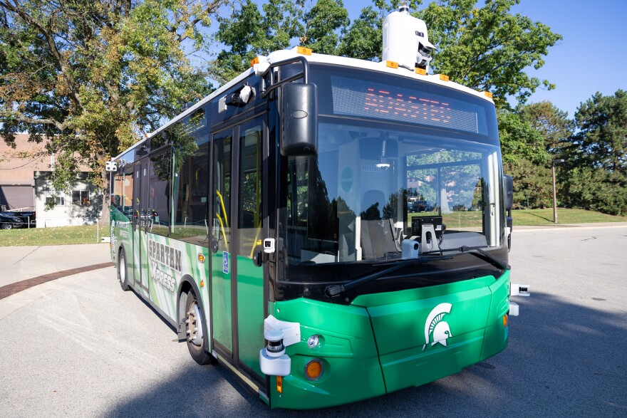 Michigan State University announced an expanded route for its autonomous bus on Aug. 22, 2025. The bus will make seven stops around campus, including one at the Wharton Center.