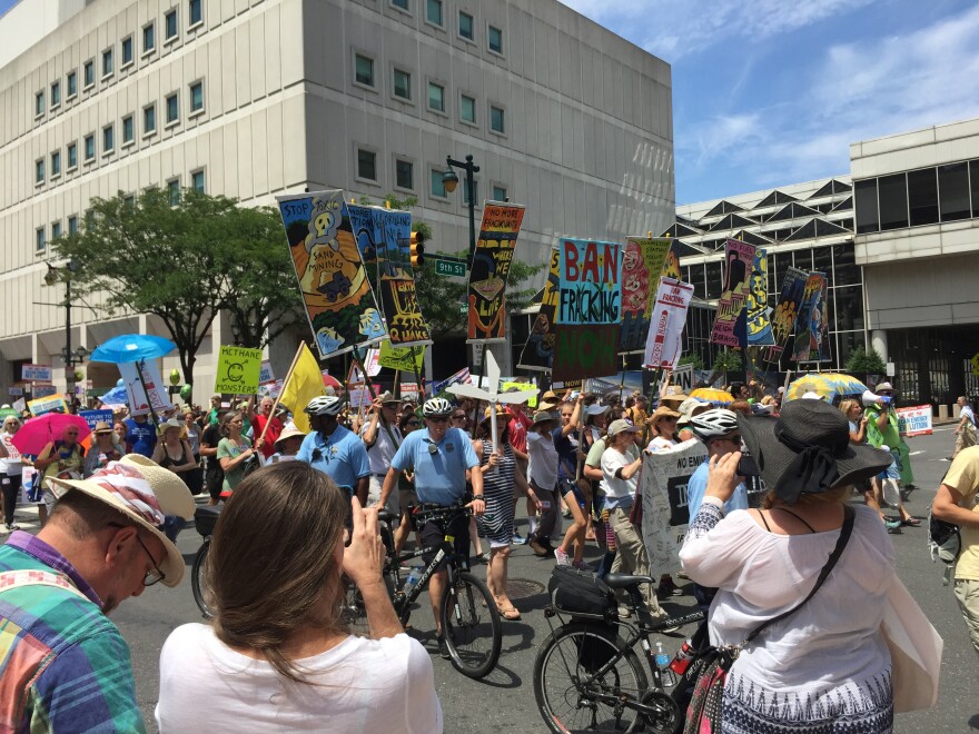 Protesters in Philadelphia