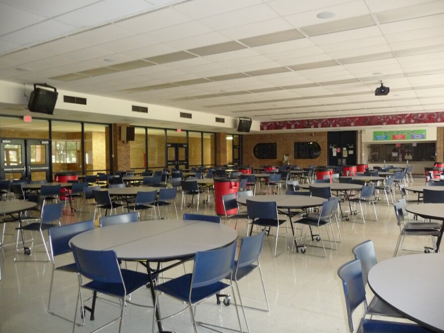 Cafeteria at Lamphere High School. 