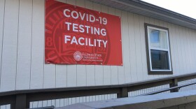 COVID testing site at ISU