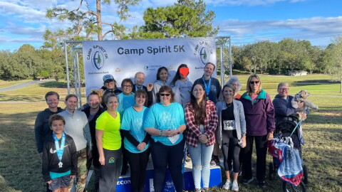 Two years ago at the Camp Spirit 5K, staff members, alumni, and campers at the time showed their support for the annual fundraising event.