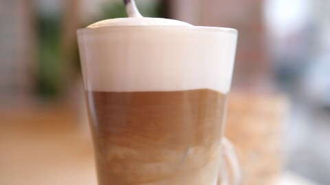 Latte coffee