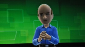 Microsoft CEO Steve Ballmer's Xbox 360 Kinect avatar as seen at his CES 2011 keynote address