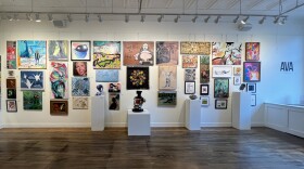 Inside the front gallery at AVA.