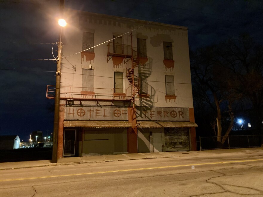 Springfield city government is trying to use eminent domain to acquire the Hotel of Terror — photographed Feb. 6, 2023 — as part of its plans to spiff up the Jordan Creek area in order to attract downtown investment and address stormwater flooding issues.