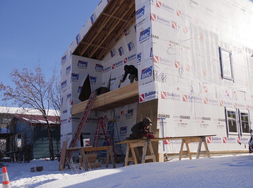  Construction on housing in Missoula, MT, Jan 27, 2022.