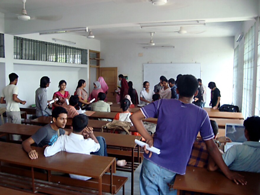 Students in classroom