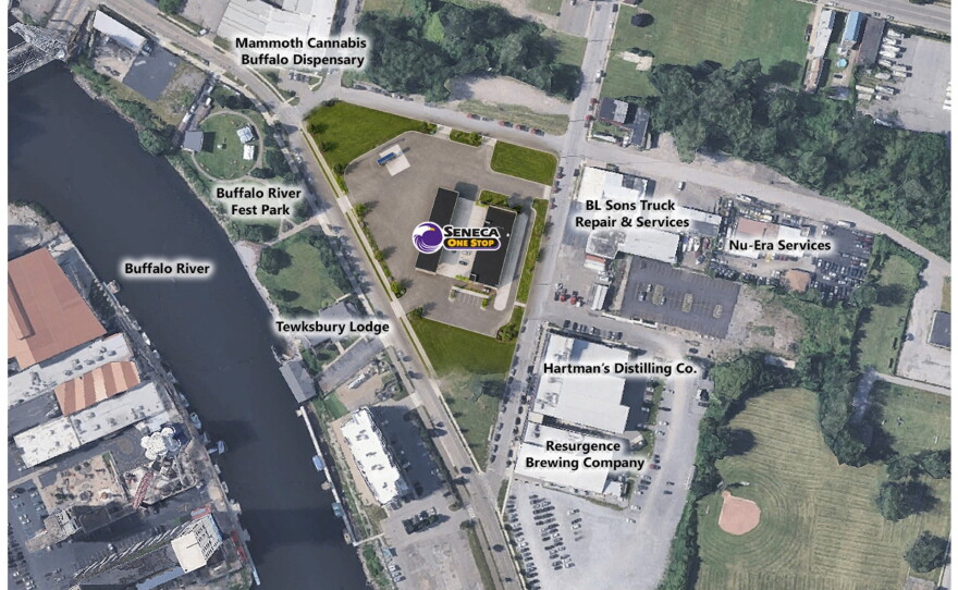 Renderings released show what the planned Seneca One Stop gas station on Miami and Ohio Streets may look like.