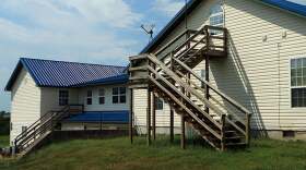 A building at the former Wings of Faith Academy in Stockton, Mo.