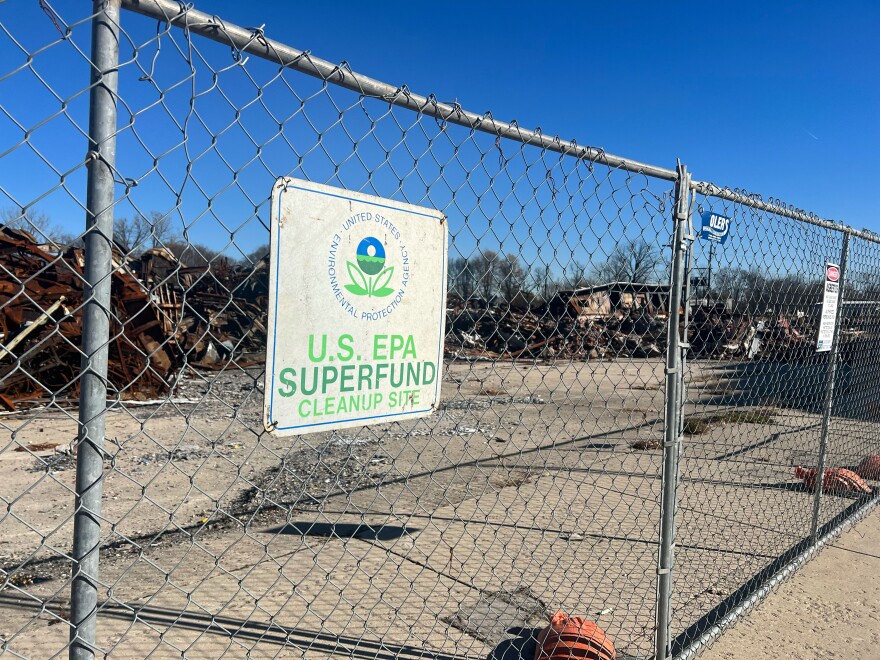 Crews already began removing asbestos-containing debris. Cleanup is expected to done by Summer 2024.