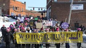 Thousands of women flocked to Seneca Falls in 2018 for the second annual march. 