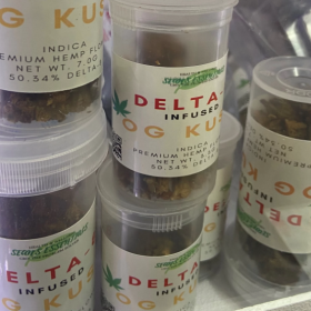 Delta-8 products at a smoke shop in San Antonio