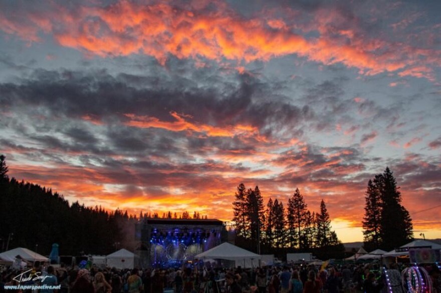 Sunset at High Sierra Music Festival