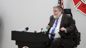 Former City Councilman Kevin Flynn pictured at Cincinnati Firefighters Union Hall on Dec. 1, 2020 announcing his intentions to run for City Council.
