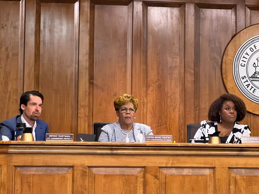 The Gainesville City Commission repealed the city’s open container law Thursday, Oct. 26, 2023, making it illegal to carry and drink alcohol in most public spaces starting Jan. 1. (Lily Kino/WUFT News)