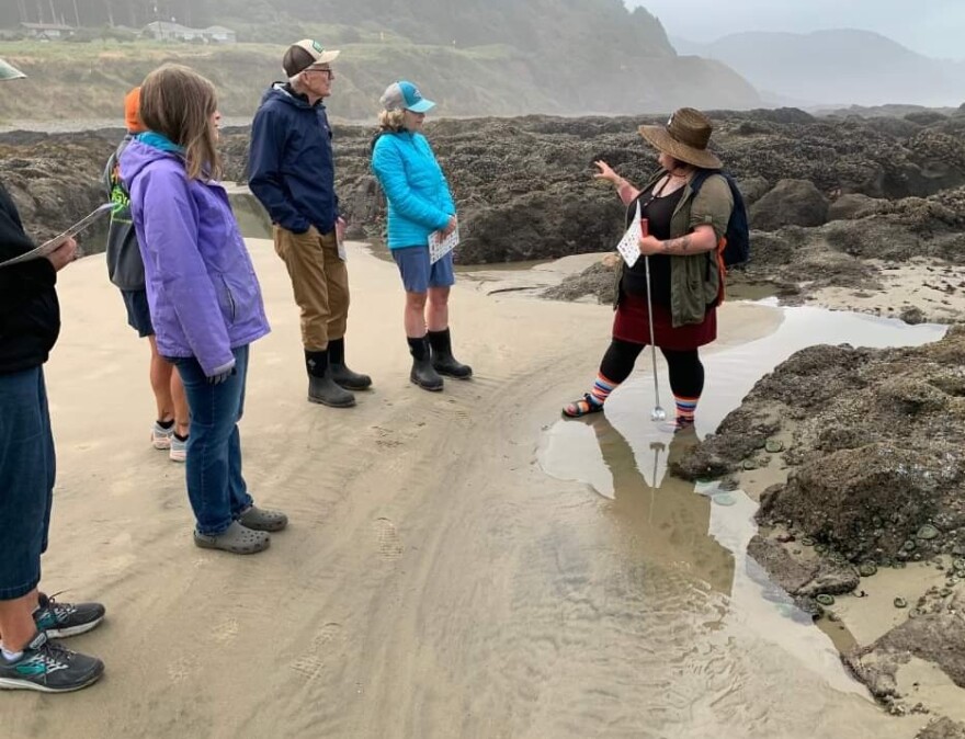 Jamie Kish of the Cape Perpetua Collaborative explains the etiquette of exploring coastal tide pools.
