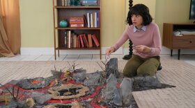 Melissa Villaseñor's talent for impersonation has helped to earn her appearances on <em>Saturday Night Live</em>, like this sketch from April 2018. She joins the show as a full cast member this fall.