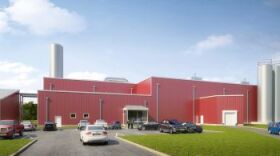 Artist's rendition of cheese plant in Livingston County.