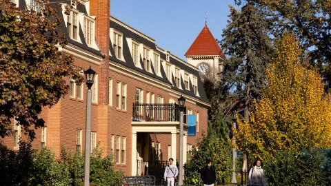 The Whitman College campus in Walla Walla.