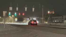 A snowy early morning drive in November of 2025. (File photo: Ed Ronco/IPR News