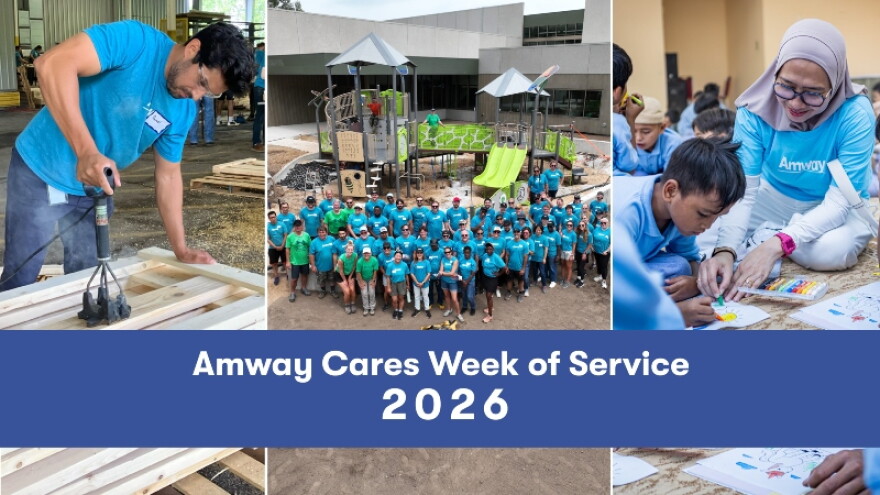 Amway Cares week of service 2026