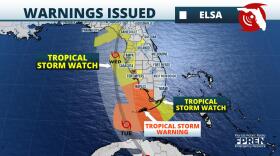 Tropical Storm Watches and Warnings