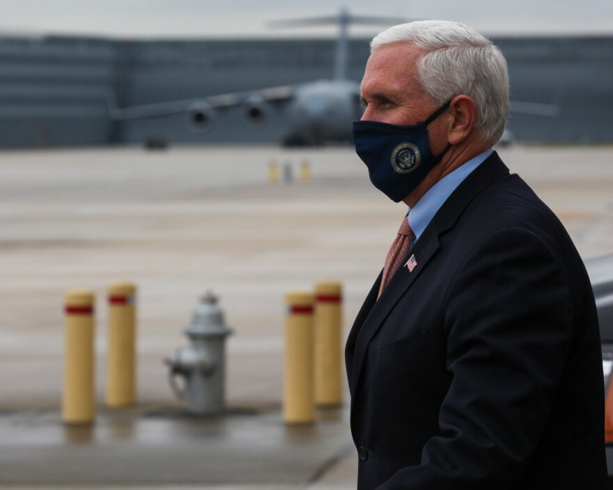 Vice President Mike Pence in Memphis on December 3, 2020. 