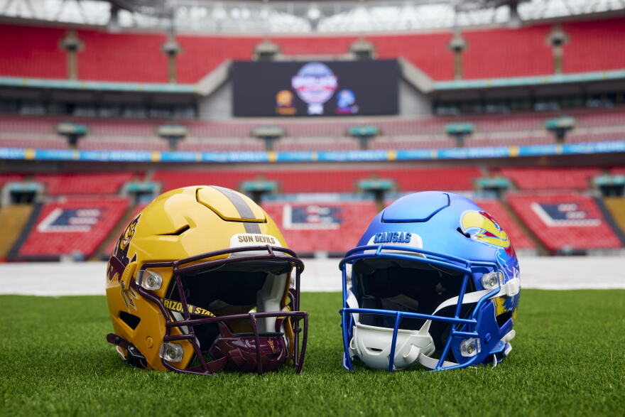 Kansas Jayhawks will face the Arizona State Sun Devils on Sept. 19, 2026 at Wembley Stadium in London — the venue's first American football game.