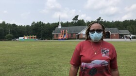 Alexis Grainger-Clemmons arranged a family fun day at Spring Grove Missionary Baptist Church, her church in Brunswick County. Along with rides for the kids, she also arranged for the Brunswick County Health Department to bring a mobile health van to give out vaccinations.