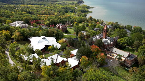 The former Wells College campus in the village of Aurora, New York. Wells College has received court approval to sell and transfer artwork, artifacts, rare books and other property as it continues to wind down operations after its June 2024 closure. The future of the campus remains unresolved after a proposed $12.5 million sale fell through earlier this year.