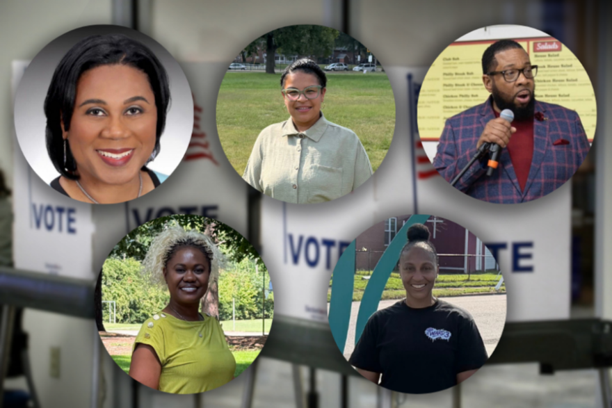 Candidates for Norfolk’s Ward 3 and Ward 4 City Council races include (top row, left to right) Ward 3 incumbent Mamie B. Johnson, Ward 4 candidate and public health professional Jazmine Garcia, and Ward 4 incumbent John "JP" Paige. They are joined by (bottom row, left to right) Ward 4 challenger Jacquetta Garris, a psychiatric mental health nurse practitioner, and Ward 3 challenger Sikaiadah Newton, a local teacher and president of the Ballentine Place Civic League.