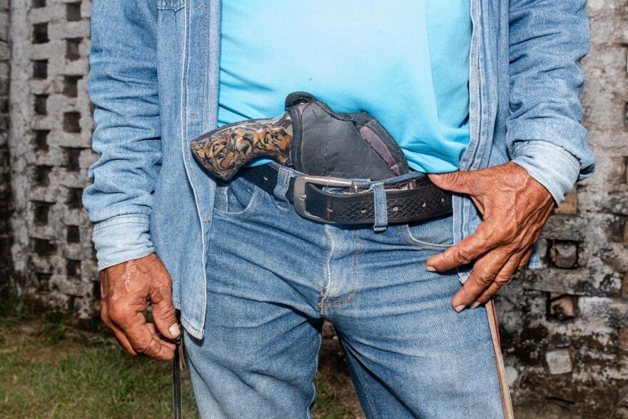 Many ranchers in Casanare still go around armed with pistols.