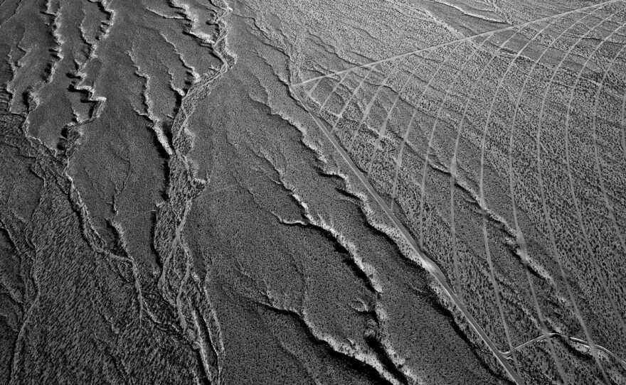 Detail of service and boundary roads for Solar Field Two. January 2012.