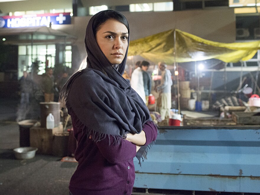 Nazanin Boniadi plays analyst Fara Sherazi on Showtime's <em>Homeland</em>.