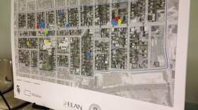 This is an aerial map of Tyler Street in Pittsfield, Massachusetts