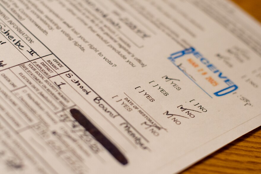 On a Certificate of Candidate Qualification for local office, Mike Scheibe marked "no" to the question, "