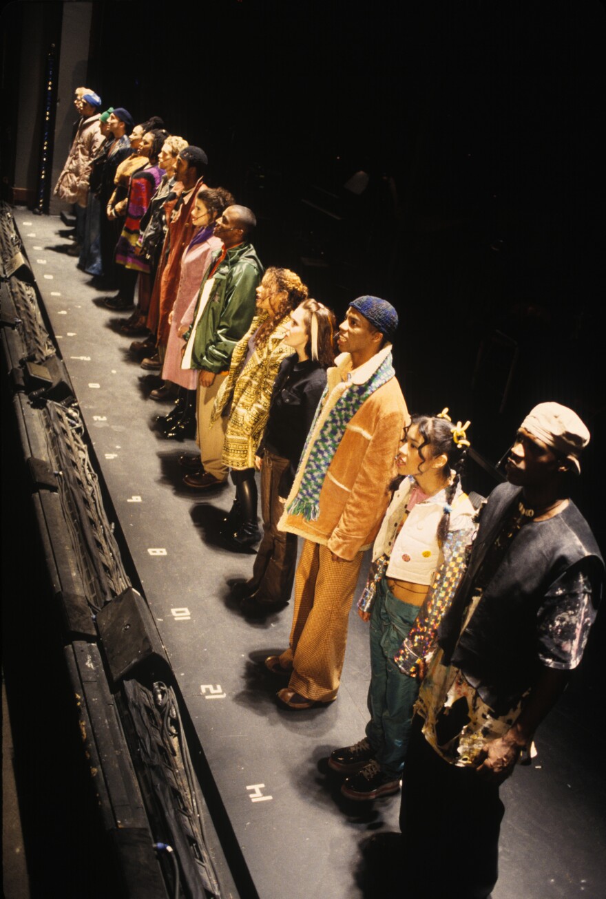 The cast of <em>Rent </em>at New York Theatre Workshop.