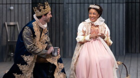 Actors Nick Steen and Gina Daniels as seen in "The Winter's Tale," performed first this summer with Idaho Shakespeare Festival as part of the ongoing partnership with Great Lakes Theater.